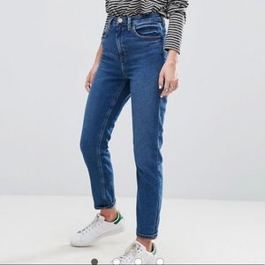 NWT ASOS High Rise Dark Wash Jeans